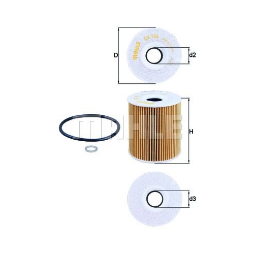 &Ouml;lfilter KNECHT OX 156D f&uuml;r BMW LAND ROVER