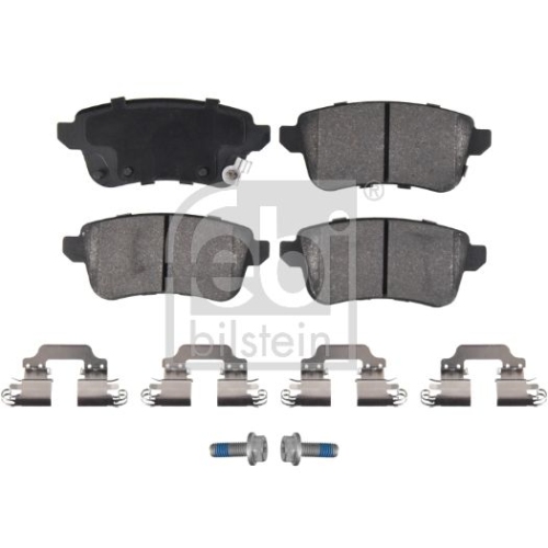 Bremsbelagsatz, Scheibenbremse FEBI BILSTEIN 177631 f&uuml;r RENAULT, Hinterachse