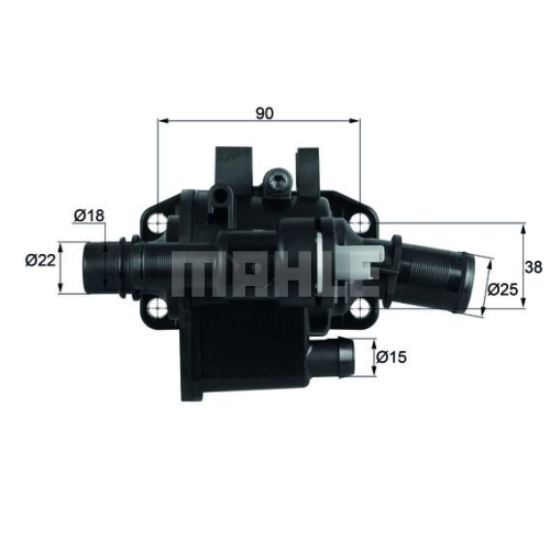 Thermostat, K&uuml;hlmittel MAHLE TH 42 83 f&uuml;r CITRO&Euml;N FORD MAZDA PEUGEOT SUZUKI