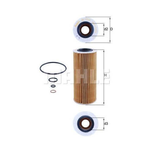 &Ouml;lfilter KNECHT OX 177/3D f&uuml;r BMW