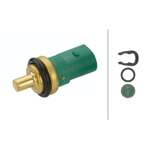 Sensor, K&uuml;hlmitteltemperatur HELLA 6PT 009 107-141 f&uuml;r AUDI FORD SEAT SKODA VW