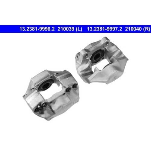 Bremssattel ATE 13.2381-9996.2 f&uuml;r PORSCHE, Hinterachse links
