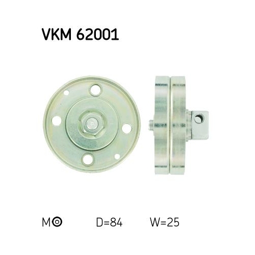 Spannrolle, Keilrippenriemen SKF VKM 62001 f&uuml;r NISSAN