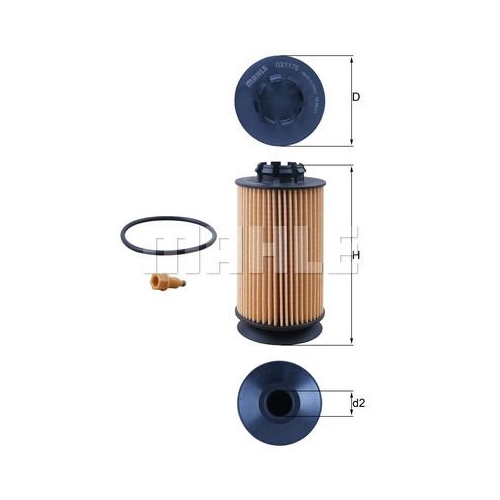&Ouml;lfilter KNECHT OX 1175D f&uuml;r IVECO MITSUBISHI NISSAN