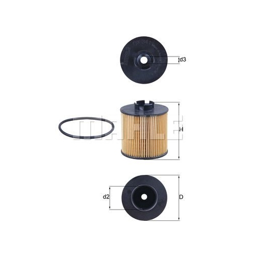 &Ouml;lfilter KNECHT OX 341D f&uuml;r VAG