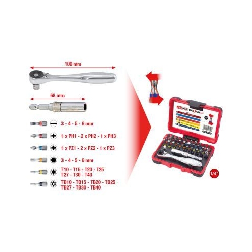 Set, Schraubendreher-Einsatz (Bits) KS TOOLS 918.3010