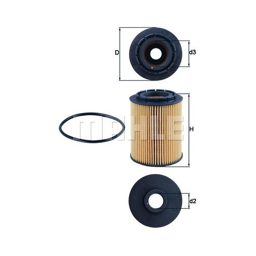 &Ouml;lfilter KNECHT OX 160D f&uuml;r CHRYSLER FORD MERCEDES-BENZ PORSCHE VAG