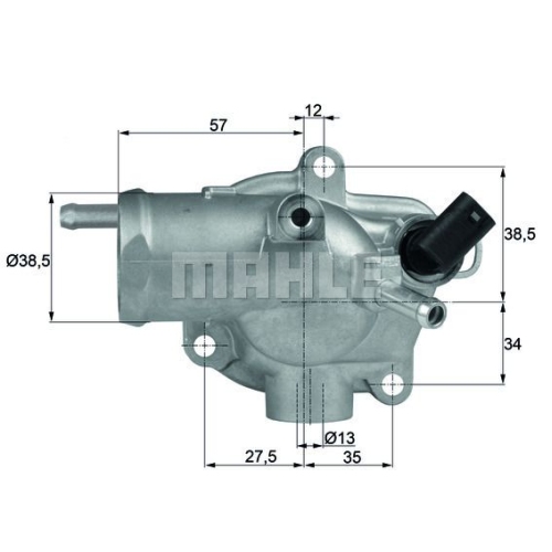 Thermostat, K&uuml;hlmittel MAHLE TH 13 92 f&uuml;r MERCEDES-BENZ