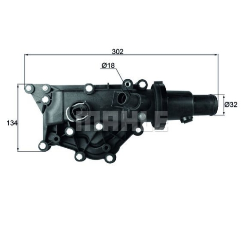 Thermostat, K&uuml;hlmittel MAHLE TH 59 89 f&uuml;r RENAULT