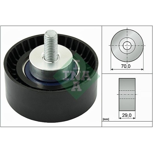 Umlenk-/F&uuml;hrungsrolle, Keilrippenriemen INA 532 0298 10 f&uuml;r FIAT IVECO