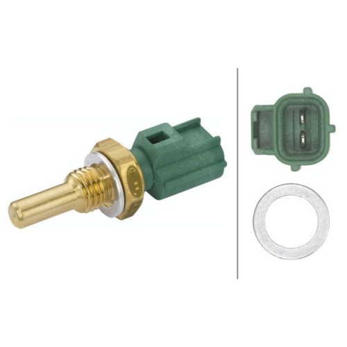 Sensor, K&uuml;hlmitteltemperatur HELLA 6PT 009 107-481 f&uuml;r BMW FORD JAGUAR MAZDA VW