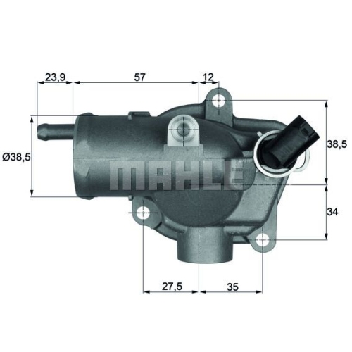 Thermostat, K&uuml;hlmittel MAHLE TH 11 87 f&uuml;r CHRYSLER DODGE MERCEDES-BENZ JEEP