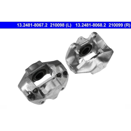 Bremssattel ATE 13.2481-8068.2 f&uuml;r PORSCHE, Vorderachse rechts