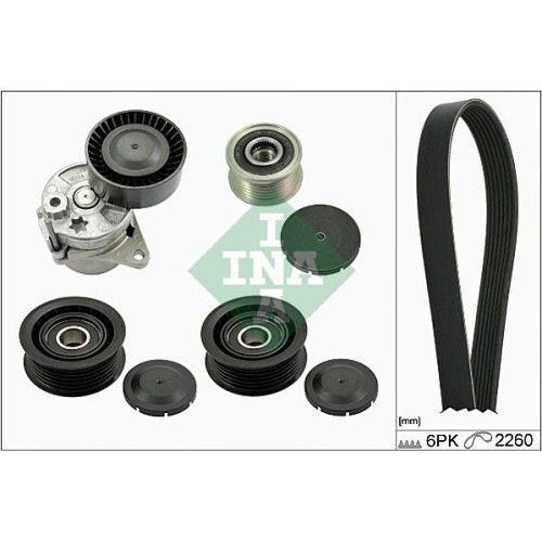 Keilrippenriemensatz INA 529011520 f&uuml;r MERCEDES-BENZ