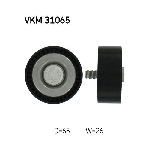 Umlenk-/F&uuml;hrungsrolle, Keilrippenriemen SKF VKM 31065 f&uuml;r AUDI SEAT SKODA VW