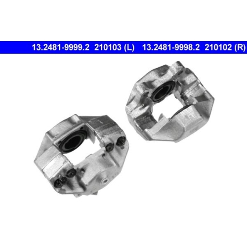 Bremssattel ATE 13.2481-9998.2 f&uuml;r PORSCHE, Vorderachse rechts