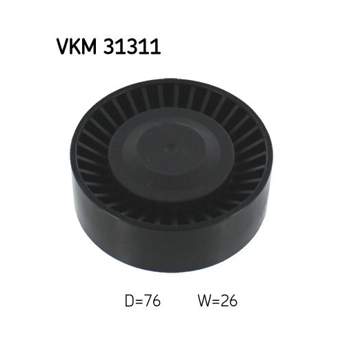 Umlenk-/F&uuml;hrungsrolle, Keilrippenriemen SKF VKM 31311 f&uuml;r, links oben