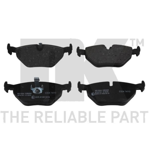 Bremsbelagsatz, Scheibenbremse NK 221524 f&uuml;r BMW MG ROVER, Hinterachse