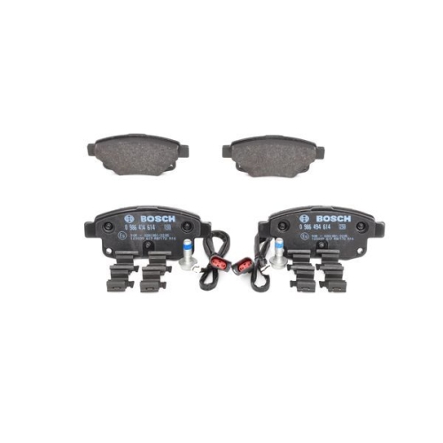 Bremsbelagsatz, Scheibenbremse BOSCH 0 986 494 614 f&uuml;r FORD, Hinterachse