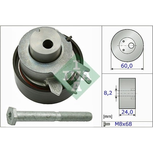 Spannrolle, Zahnriemen INA 531 0317 10 f&uuml;r AUDI SEAT SKODA VW VW (SVW), unten