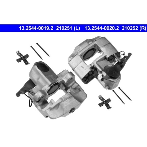 Bremssattel ATE 13.2544-0019.2 f&uuml;r, Hinterachse links, vor der Achse
