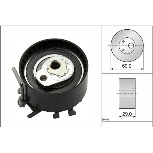 Spannrolle, Zahnriemen INA 531 0404 10 f&uuml;r NISSAN RENAULT