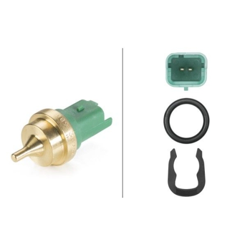 Sensor, K&uuml;hlmitteltemperatur HELLA 6PT 009 309-221 f&uuml;r BMW CITRO&Euml;N PEUGEOT MINI