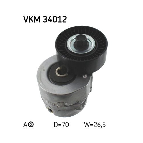 Spannrolle, Keilrippenriemen SKF VKM 34012 f&uuml;r FORD, oben