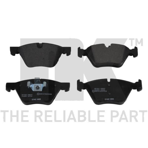Bremsbelagsatz, Scheibenbremse NK 221527 f&uuml;r BMW, Hinterachse, Vorderachse