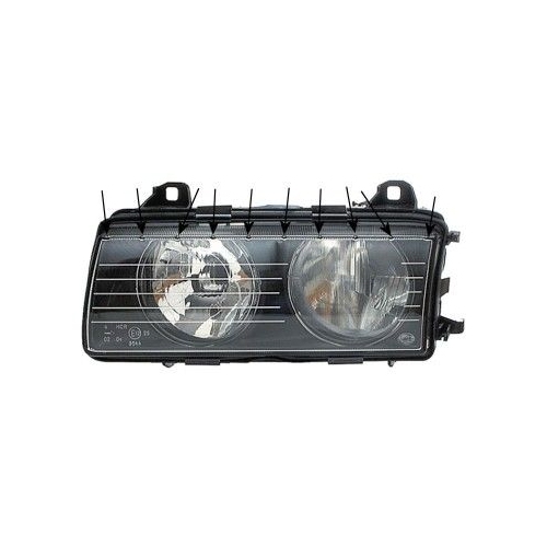 Hauptscheinwerfer VAN WEZEL 0640965 f&uuml;r BMW, links