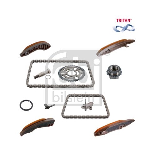 Febi Bilstein 174020 Steuerkettensatz f&uuml;r Nockenwelle, TRITAN-beschichtet, 1 St&uuml;ck
