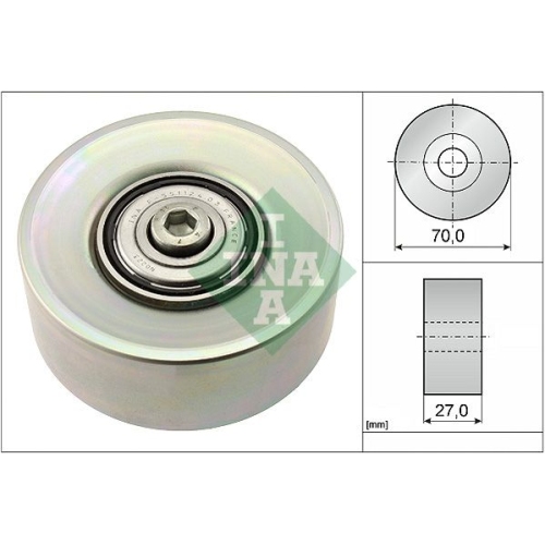 Umlenk-/F&uuml;hrungsrolle, Keilrippenriemen INA 532 0398 10 f&uuml;r BMW