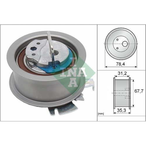 Spannrolle, Zahnriemen INA 531 0565 30 f&uuml;r AUDI FORD SEAT SKODA VW