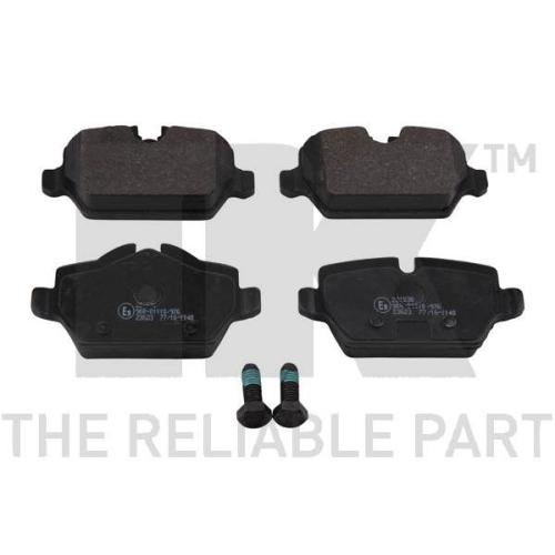 Bremsbelagsatz, Scheibenbremse NK 221530 f&uuml;r BMW MINI, Hinterachse