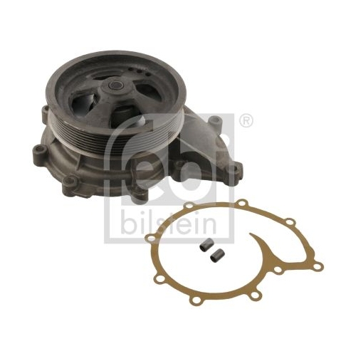 Febi Bilstein 21593 Wasserpumpe mit Riemenscheibe und Dichtungen , 1 St&uuml;ck