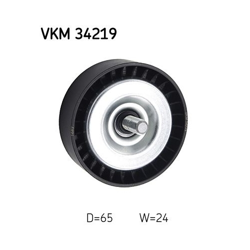 Umlenk-/F&uuml;hrungsrolle, Keilrippenriemen SKF VKM 34219 f&uuml;r FORD, links oben