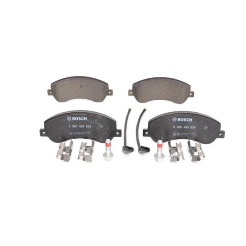 Bremsbelagsatz, Scheibenbremse BOSCH 0 986 494 624 f&uuml;r FORD VW, Vorderachse