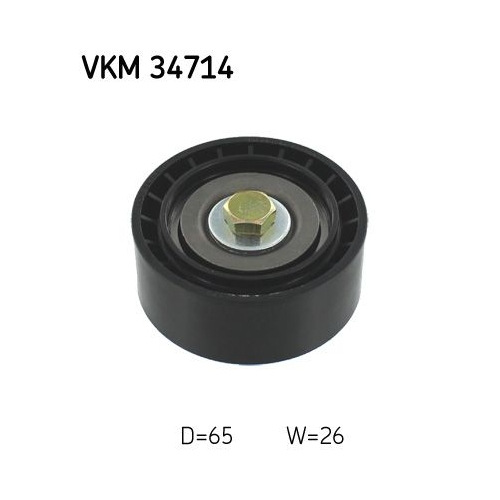 Umlenk-/F&uuml;hrungsrolle, Keilrippenriemen SKF VKM 34714 f&uuml;r FORD, rechts