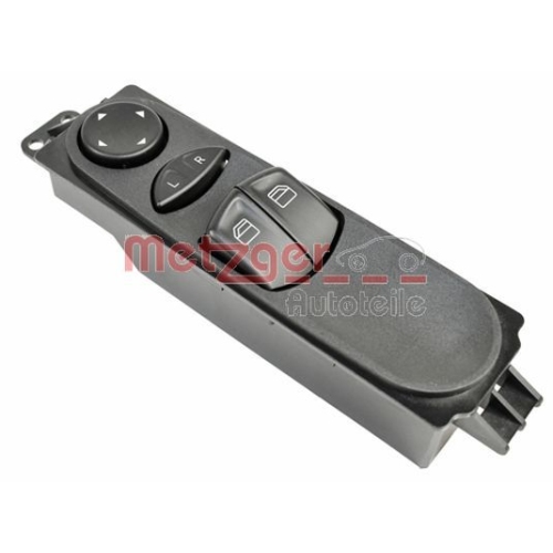 Schalter, Fensterheber METZGER 0916407 GREENPARTS f&uuml;r MERCEDES-BENZ, vorne