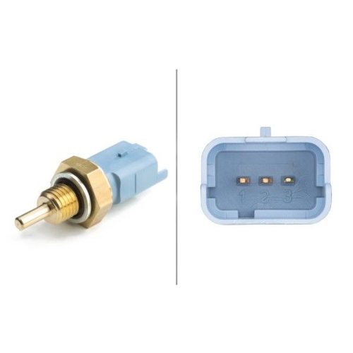 Sensor, K&uuml;hlmitteltemperatur HELLA 6PT 009 309-521 f&uuml;r CITRO&Euml;N FIAT PEUGEOT