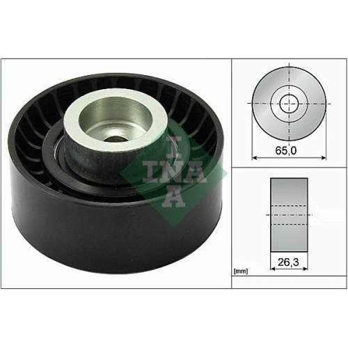 Umlenk-/F&uuml;hrungsrolle, Keilrippenriemen INA 532 0470 10 f&uuml;r CITRO&Euml;N FIAT FORD