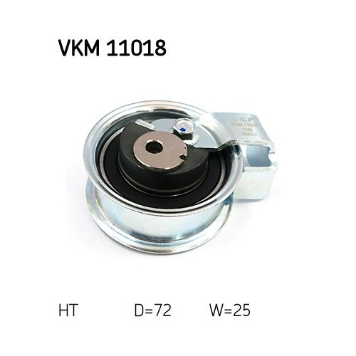 Spannrolle, Zahnriemen SKF VKM 11018 f&uuml;r AUDI SEAT SKODA VW, links oben
