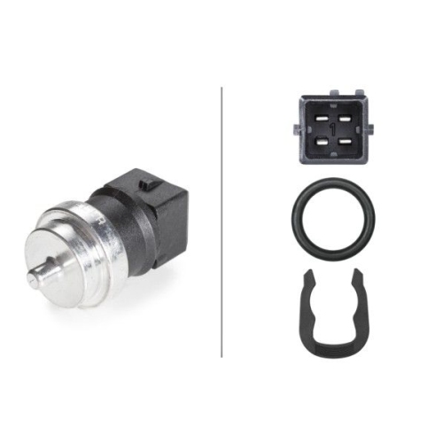 Sensor, K&uuml;hlmitteltemperatur HELLA 6PT 009 309-551 f&uuml;r MITSUBISHI NISSAN OPEL