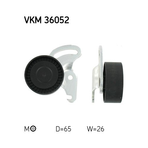 Spannrolle, Keilrippenriemen SKF VKM 36052 f&uuml;r NISSAN RENAULT, mitte