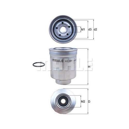 Kraftstofffilter KNECHT KC 389D f&uuml;r TOYOTA