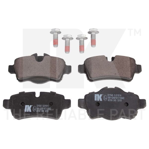 Bremsbelagsatz, Scheibenbremse NK 221543 f&uuml;r BMW MINI, Hinterachse