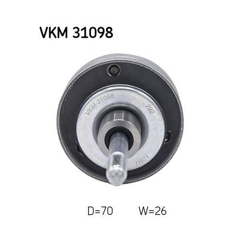 Umlenk-/F&uuml;hrungsrolle, Keilrippenriemen SKF VKM 31098 f&uuml;r AUDI SEAT SKODA VW