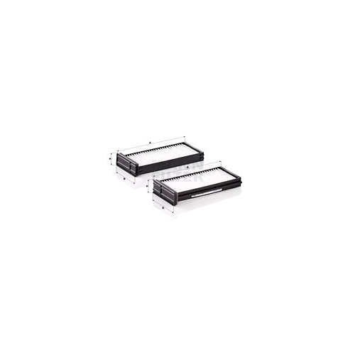 Filter, Innenraumluft MANN-FILTER CU 23 000-2 f&uuml;r MITSUBISHI