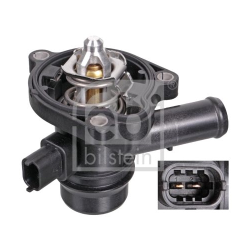 Febi Bilstein 103377 Thermostat mit Geh&auml;use, Dichtung und Temperaturschalter , 1 St&uuml;ck