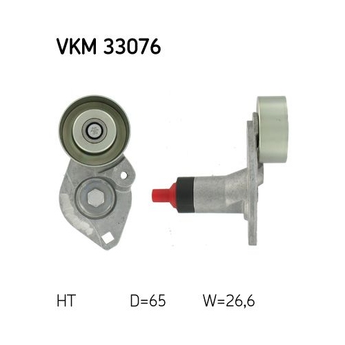Spannrolle, Keilrippenriemen SKF VKM 33076 f&uuml;r CITRO&Euml;N FIAT PEUGEOT RENAULT
